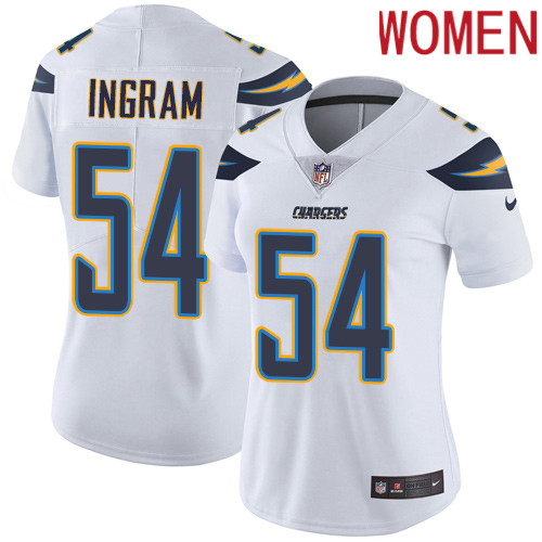 2019 Women Los Angeles Chargers 54 Ingram white Nike Vapor Untouchable Limited NFL Jersey
